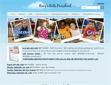 Tablet Screenshot of kingskidspreschool.net